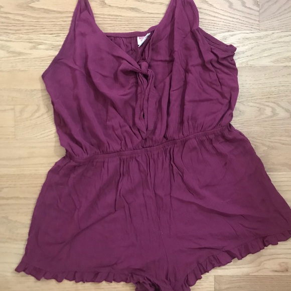Maroon Romper - Picture 1 of 1